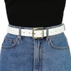 INSPIRE CHIC Womens Belt Faux Leather Waist Solid Color Pin Buckle Belts for Girls Ladies - 4 of 4