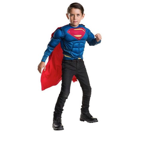 Imagine Boy's Deluxe Muscle Chest Superman Shirt And Cape Costume Set ...