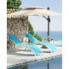 COZONY 2-Piece Patio Lounge Chair Set, Adjustable Backrest Outdoor Recliner Chairs with Textilene Mesh for Poolside Balcony and Backyard - 3 of 4