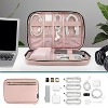 PAVILIA Soft Electronic Organizer Travel Case, Medium Cable Tech Storage Pouch Cord Bag, Charger Accessories Essentials - 3 of 4