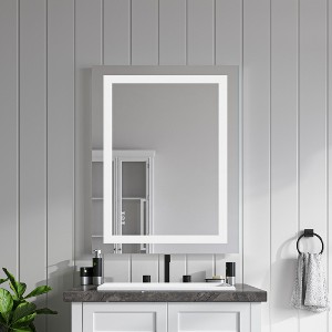 Organnice Frameless Anti-Fog Bathroom Vanity Mirror with Dimmable Light - 1 of 4