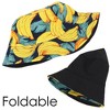 Anna-Kaci Fruit Print Bucket Hat Double-Side-Wear Reversible Fisherman Hats Summer Foldable Cap for Women - image 2 of 4