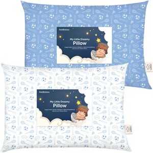 KeaBabies Toddler Pillow - Soft Organic Cotton Kids Pillows for Sleeping - Travel Pillow for Kids Age 2-5 - 1 of 4