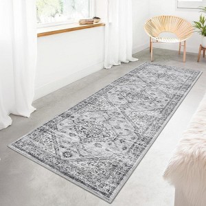 Indoor Soft Easy Vintage Luxurious Traditional Area Rug for Living Room Care Washable Floor Carpet Low Pile - 1 of 4
