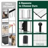 Dog Playpen,48 Inch(H) 18 Ft(L) 8 Panels Dog Fence Indoor/Outdoor ,Heavy Duty Metal Pet Puppy Exercise Pen,  Wide Door Low Threshold - 3 of 4