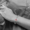 Black Bow Jewelry Stainless Steel, Enamel Heart Medical I.D. Adjustable Bracelet, 8.5 In - 2 of 4