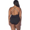 Women's High Neck Lace Up One Piece Swimsuit - PLUS - La Blanca - 2 of 3