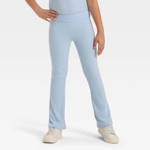 Girls' Ribbed Flare Leggings - Cat & Jack™ - 1 of 3