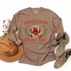 Simply Sage Market Women's Coquette Mistletoe Social Club Long Sleeve Garment Dyed Tee - 3 of 4