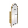 Arched Medicine Bathroom Cabinets For Wall, Bathroom Cabinets Modern, Wall Cabinets With Led-Lit Makeup Mirror With 3 Light Colors-Cuddlewood - 4 of 4