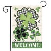 Briarwood Lane Patterned Shamrocks Welcome Garden Flag - 2 of 4