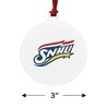 Southern New Hampshire University Primary Logo Aluminum Holiday Christmas Tree Ornament  3.0" (7.6 cm) x 3.37" (8.6 cm) - 3 of 4
