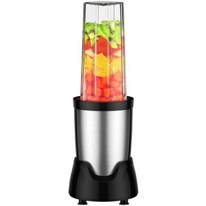 Itopfox Smoothie Blender with 3 To-Go Cups, 22000 RPM High Speed, Detachable 6-Blade for Shakes, Smoothies, Kitchen Use, Black - 1 of 4
