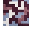 Modway Andela Interlocking Block Mosaic 8x10 Area Rug - Multicolored Red and Light Blue,  100% Polyester Microfiber ,  Tight Low Pile Weave - 3 of 4