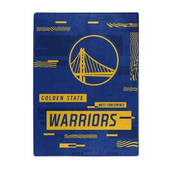 NBA Golden State Warriors Digitized 60 x 80 Raschel Throw Blanket