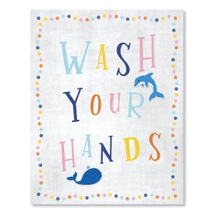 Courtside Market Wash Your Hands 16x20 Gallery-Wrapped Canvas - 1 of 4