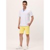 Lars Amadeus Men's Shorts Summer Solid Color Flat Front Walk Chino Shorts - 4 of 4