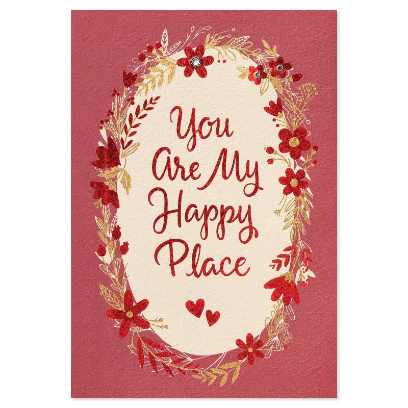 Valentine&#39;s Day Card Floral Wreath Border, 5 of 7