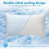 FCNIOS Bed Pillows for Sleeping, Queen Size Pillows Set of 2, Cooling Pillow with Super Soft Down Alternative Fill for Side Back Stomach Sleepers - 2 of 4