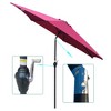 CAVINAS 9 FT Windproof Beach Umbrella, Deck Umbrella, Waterproof Outdoor Shade for Poolside, Terrace, Garden, without Base - 3 of 4