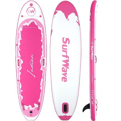 VYNXARIA Inflatable Stand Up Paddle Board 11'*34"*6" With Accessories,Pink