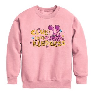 Boys' - Blue's Clues & You! - Clue into Kindness Graphic Long Sleeve Fleece Sweatshirt - 1 of 2