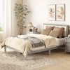 HOMCOM Full Size Bed Frame with Upholstered Headboard, Full Platform Bed Frame with Wooden Slats, No Box Spring Needed, Easy Assembly, Gray - 2 of 4