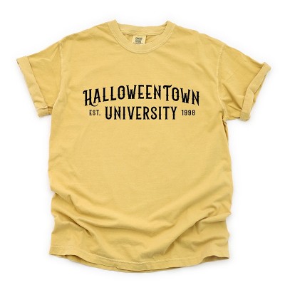 Simply Sage Market Halloween Town University Garment Dyed Tee - XL - Mustard