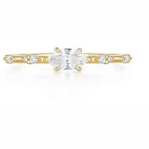 Vivid Elegant Marquise-Cut Cubic Zirconia Ring - 1 of 3