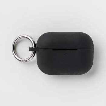 Apple AirPods Pro (1/2 Generation) Silicone Case with Clip - heyday™ Black