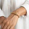 Adornia 14k Gold Plated Initial Cube Stretch Bracelet - image 2 of 3