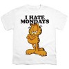 Boys' Short Sleeve Garfield I Hate Mondays T-Shirt - 2 of 4