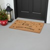 HomeRoots 17" X 29" Brown And Black Christmas Dachshund Outdoor Coir Door Mat - 2 of 4