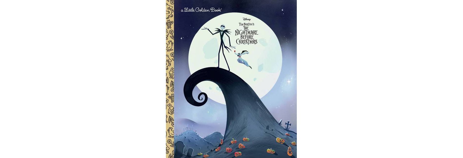 The Nightmare Before Christmas (Disney Classic) - (Little Golden Book) by Golden Books (Hardcover)