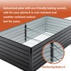 8×4×2ft Metal Raised Garden Bed – 481-Gallon Large Capacity Deep Root Planter Box, Outdoor Vegetable Flower Herb Garden - 3 of 4