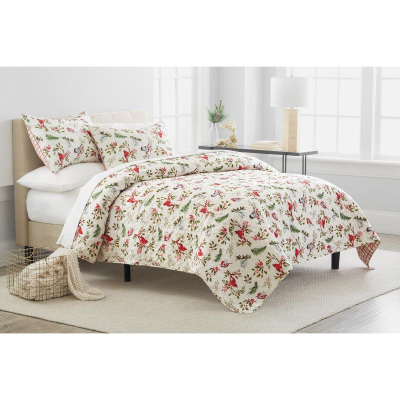 C&F Home Nature's Holiday Cotton Quilt Set  - Reversible and Machine Washable, 1 of 4