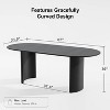 Dovelina Dining Table Modern Wood Kitchen Table Dining Room Table - 4 of 4