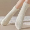 Anna-Kaci 3-Pair Plush Fuzzy Socks with Soft Fluffy Texture and Mid-Calf Design for Warmth and Comfort - 4 of 4