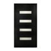 PexFix 36"x80" Fiberglass Entry Door Frosted Glass Front Entrance Door with 6-9/16 Door Frame Black Left Hand Inswing - 2 of 4