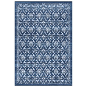 Machine Washable Area Rug Non Slip Non Shedding Rug Modern Floral Low Pile Carpet Foldable Stain Resistant Rugs for Bedroom Living Room Guest Room - 1 of 4