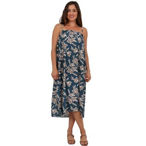 abstract print spaghetti strap high slit ruched dress Abstract Print Spaghetti Strap High Slit Ruched Dress – Souad15 Boutiques main image 1