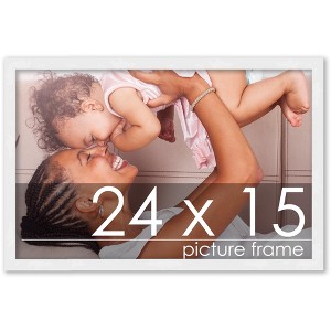 PosterPalooza | 24x15 Wood Frame with UV Acrylic, 6 Finishes: Black, White, Bronze, Silver, Wood, Mahogany - 1 of 4