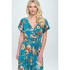 WEST K Women's Georgia Faux Wrap Dress with High-Low Hem and Tie Waist - 4 of 4