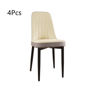 Anybear PU Leather Dining Chair for Dining Room, Set of 4