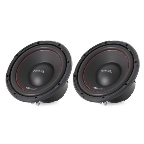 MB Quart FW-1254 Formula 10 Inch 600 Watt DVC 4 Ohm Car Audio Subwoofer (2  Pack)