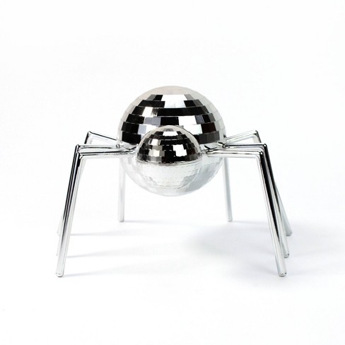 Silver Halloween Spider Disco Ball Figurines - Bullseye's Playground™ - image 1 of 3