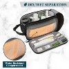 PAVILIA Toiletry Bag for Men Women, Canvas Travel Dopp Kit, Water Resistant Hygiene Toiletries Organizer, Shaving Accessories Bag - 2 of 4