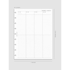 2026 Dated Weekly Schedule Planner Inserts | Cloth & Paper - 1 of 4