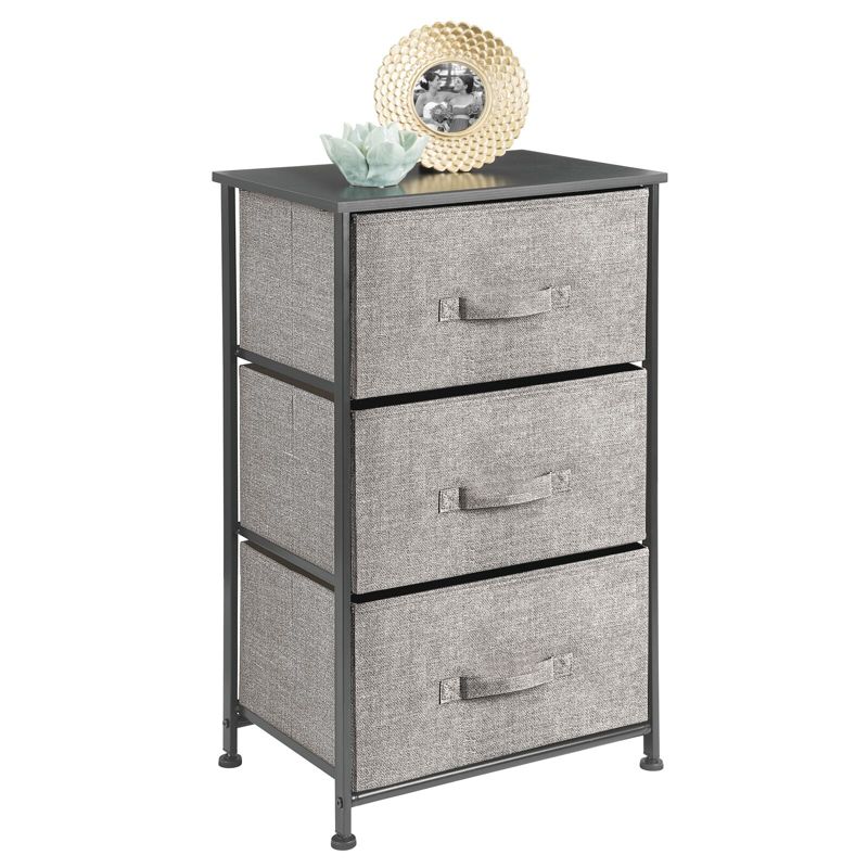mDesign Storage Dresser Tower Furniture Unit with 3 Drawers, 1 of 7