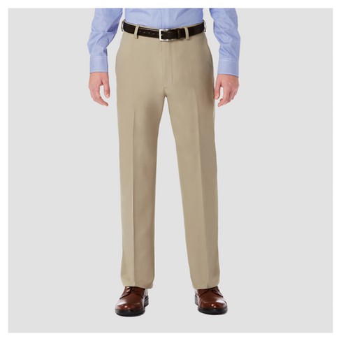 haggar pants h26 khaki performance trouser 34x29 stretch classic way target